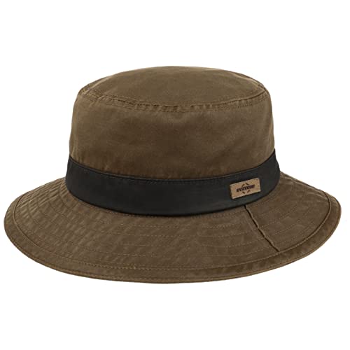 Stetson Soft Cotton Bucket Stoffhut - Einfarbiger Hut - Klassischer Fischerhut-Look - Knautschbares Design für Herren - Für alle Jahreszeiten braun M (56-57 cm) von Stetson