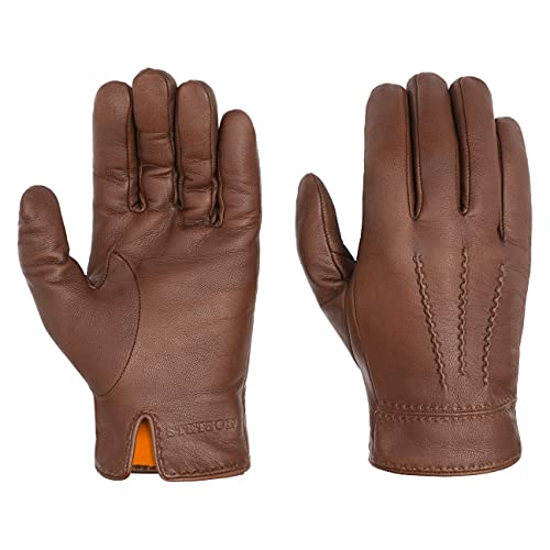 Stetson Soft Nappa Lederhandschuhe Handschuhe Fingerhandschuhe Herrenhandschuhe (10 HS - braun) von Stetson