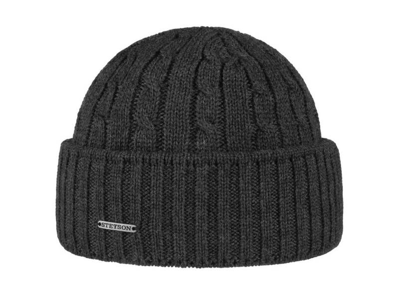 Stetson Strickmütze (1-St) Umschlagmütze mit Umschlag, Made in Germany von Stetson