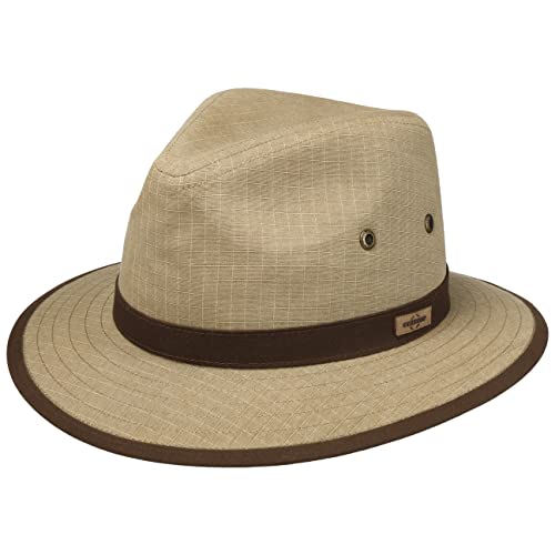 Stetson Temecula Traveller Stoffhut Sommerhut Sonnenhut Strandhut Safarihut Baumwollhut Herren - Frühling-Sommer - L (58-59 cm) beige von Stetson