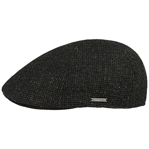 Stetson Texas Classic Wool Flatcap - Schiebermütze Herren - Herrenmütze mit Baumwollfutter - Schirmmütze Herbst/Winter - Wollcap Oliv L (58-59 cm) von Stetson