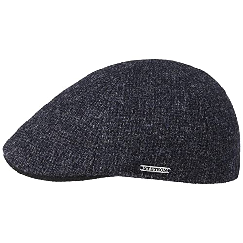 Stetson Texas Classic Wool Flatcap Herren Baumwollfutter Schirmmütze Herbst Winter dunkelblau S (54-55 cm) von Stetson