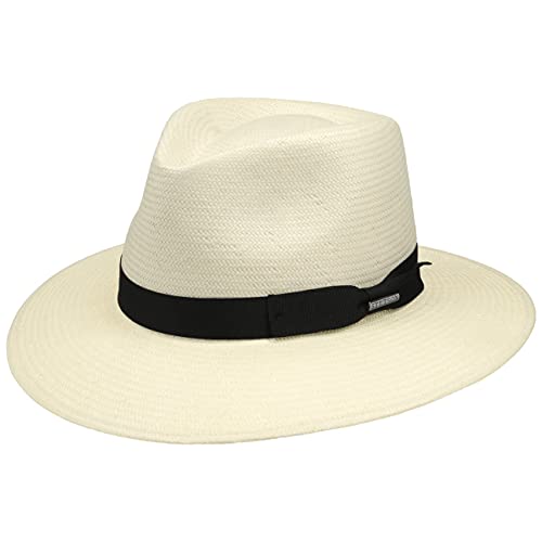 Stetson Tokeen Toyo Traveller Hut - Strohhut Herren - Herrenhut aus 100% Toyostroh - Travellerhut Frühjahr/Sommer - Sonnenhut Natur XXL (62-63 cm) von Stetson