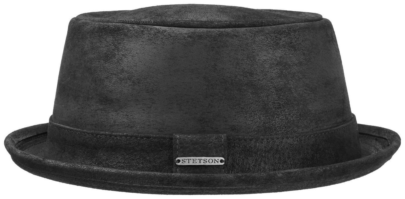 Stetson Trilby Pennsylvania Leder Pork Pie aus 100% Leder von Stetson