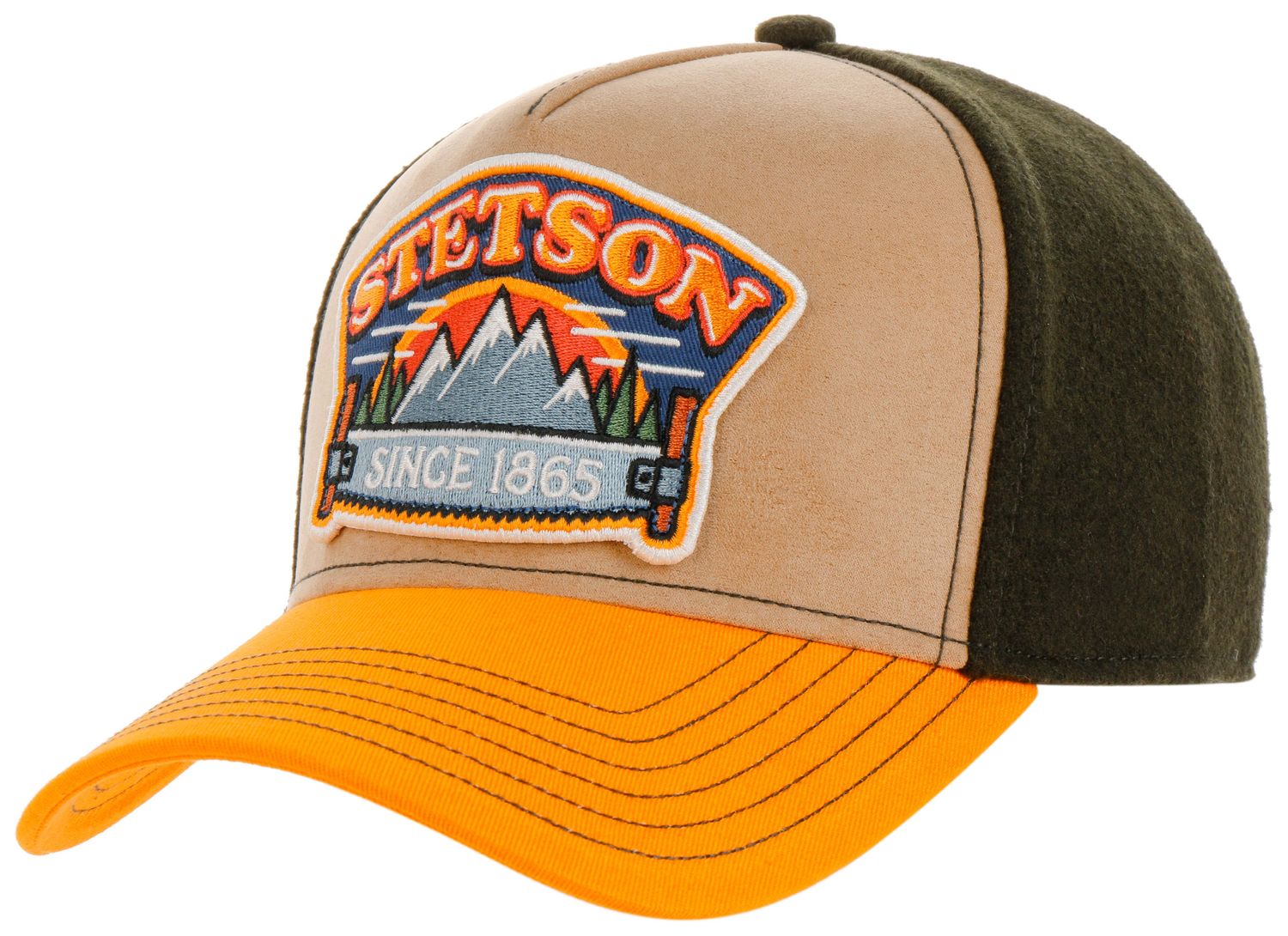 Stetson Trucker Baseball-Cap mit "Hacksaw" Stick-Patch von Stetson