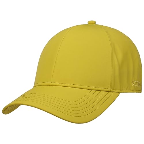 Stetson Uni Cap UV-Schutz - Unifarbene Kappe - Wasserabweisend & größenverstellbar - Nyloncap - Basecap - Damen und Herren - Frühjahr/Sommer gelb One Size von Stetson