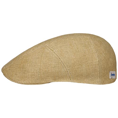 Stetson Uni Sustainable Linen Flatcap Schirmmütze Schiebermütze Leinencap Herren - Made in The EU mit Schirm, Futter Frühling-Sommer - XL (60-61 cm) senf von Stetson