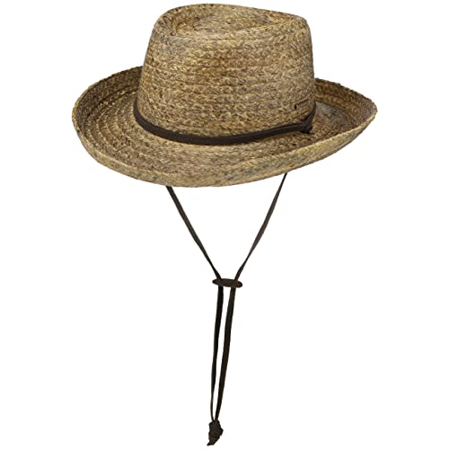 Stetson Vantago Western Strohhut - Naturfarbener Hut - Klassischer Cowboyhut mit Lederband - Natürliches Design für Herren - Frühjahr/Sommer Natur XL (60-61 cm) von Stetson