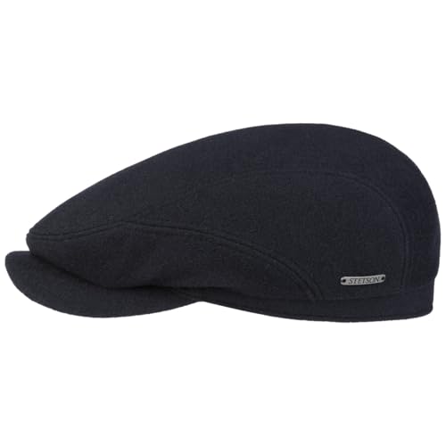 Stetson Vedrick Flatcap Herren Schirmmütze Made in EU Winter dunkelblau 61 cm von Stetson