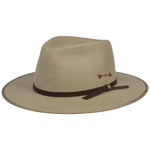 Stetson Vestaco Outdoor Wollhut - Unifarbener Hut - Traveller-Form - Asahi Guard - Damen/Herren - Herbst/Winter beige XL (60-61 cm) von Stetson