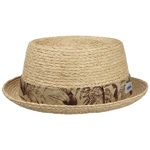 Stetson Vilco Sustainable Pork Pie Strohhut - Naturfarbener Hut aus 100% Stroh - Umweltfreundlicher Sommerhut für Damen und Herren - Frühjahr/Sommer Natur M (56-57 cm) von Stetson