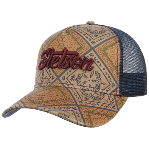 Stetson Vintage Print Trucker Cap Herren Sommer Winter beige-blau One Size Stetson Vintage Print Trucker Cap Herren Sommer Winter beige-blau One Size von Stetson
