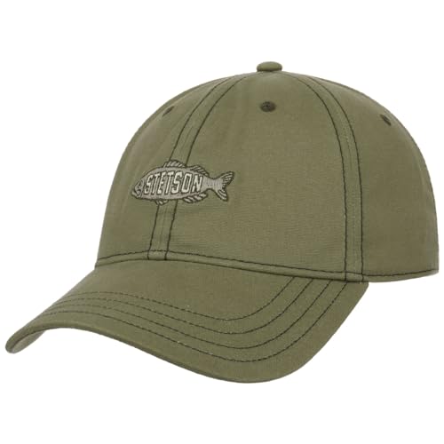 Stetson Washed Canvas Fish Cap - Einfarbige Mütze - Sportliche Basecap - UV-Schutz 40 - Baumwollcap für Damen und Herren - Frühjahr/Sommer Oliv One Size Stetson Washed Canvas Fish Cap - Einfarbige Mütze - Sportliche Basecap - UV-Schutz 40 - Baumwollcap für Damen und Herren - Frühjahr/Sommer Oliv One Size von Stetson