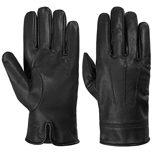 Stetson Waxed Ziegenleder Handschuhe Fingerhandschuhe Ziegenlederhandschuhe (9 HS - schwarz) von Stetson