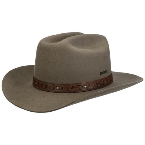 Stetson Open Road Wollhut Westernhut Sommer Winter Herren Taupe XL (60-61 cm) von Stetson