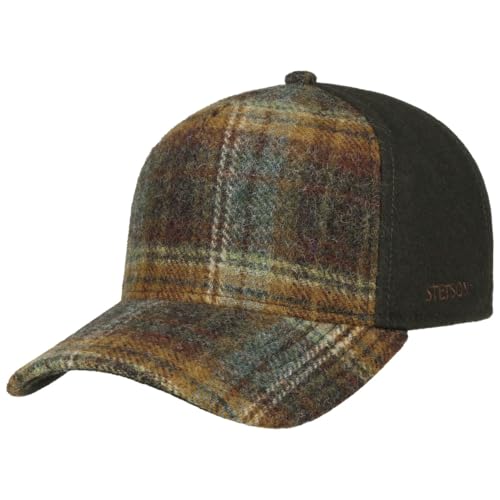 Stetson Wool Check Trucker Cap Herren Karomuster Basecap Baseballcap Oliv One Size von Stetson