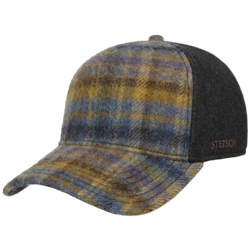 Stetson Wool Trucker Cap Herren Karomuster Baseballcap anthrazit One Size von Stetson