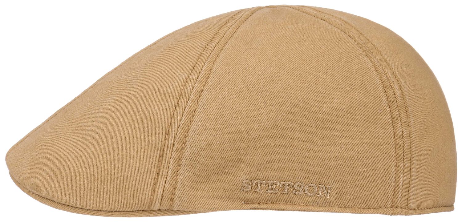 Stetson uni Flat Cap Texas aus Baumwolle mit UV-Schutz 40+ von Stetson