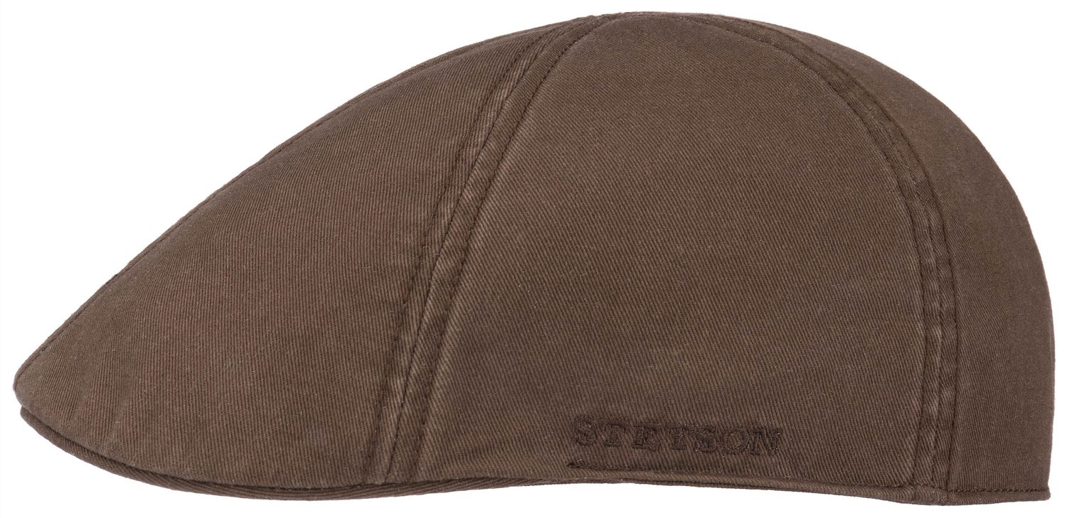 Stetson uni Flat Cap Texas aus Baumwolle mit UV-Schutz 40+ von Stetson