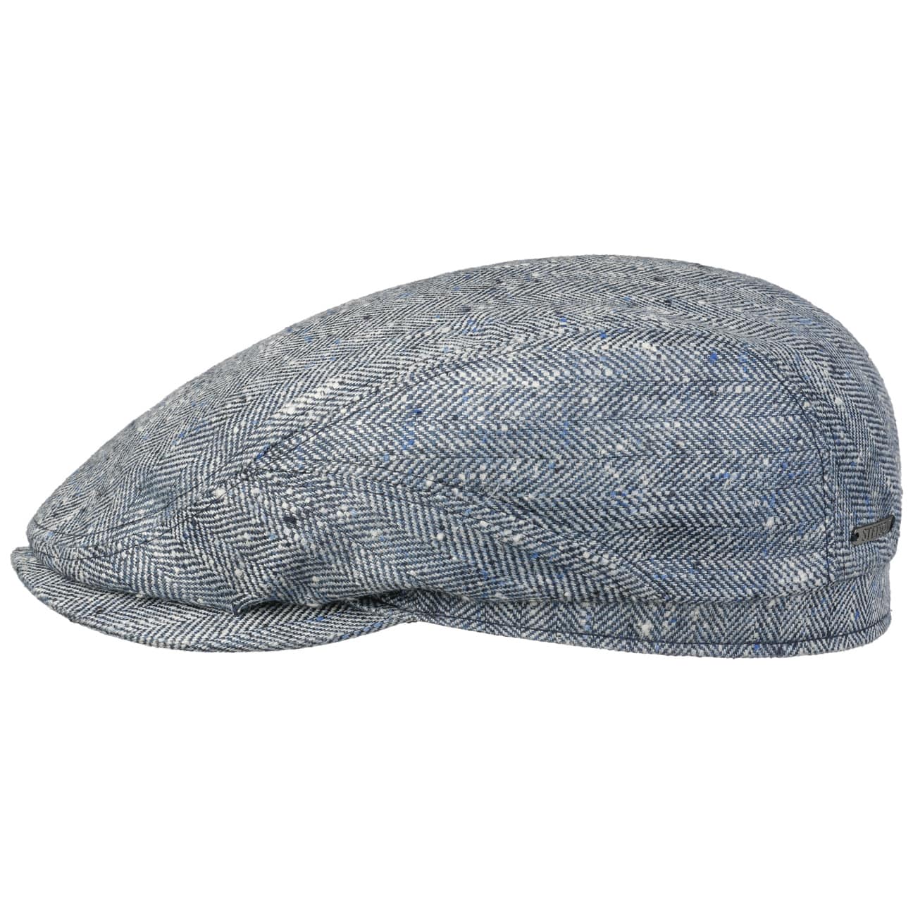 Tweed Herringbone Driver Flatcap by Stetson von Stetson