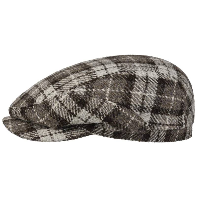 Undyed Harris Tweed Driver Flatcap by Stetson von Stetson
