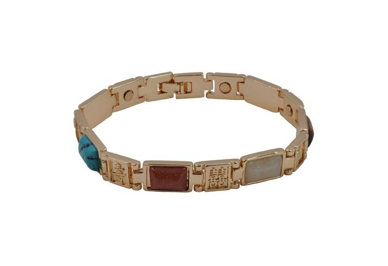 Steuer Armband Echtstein mehrfarbig Magnet von Steuer