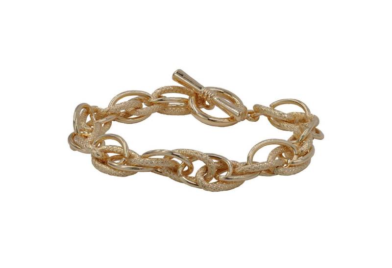 Steuer Armband Metall vergoldet strukturiert 20cm von Steuer