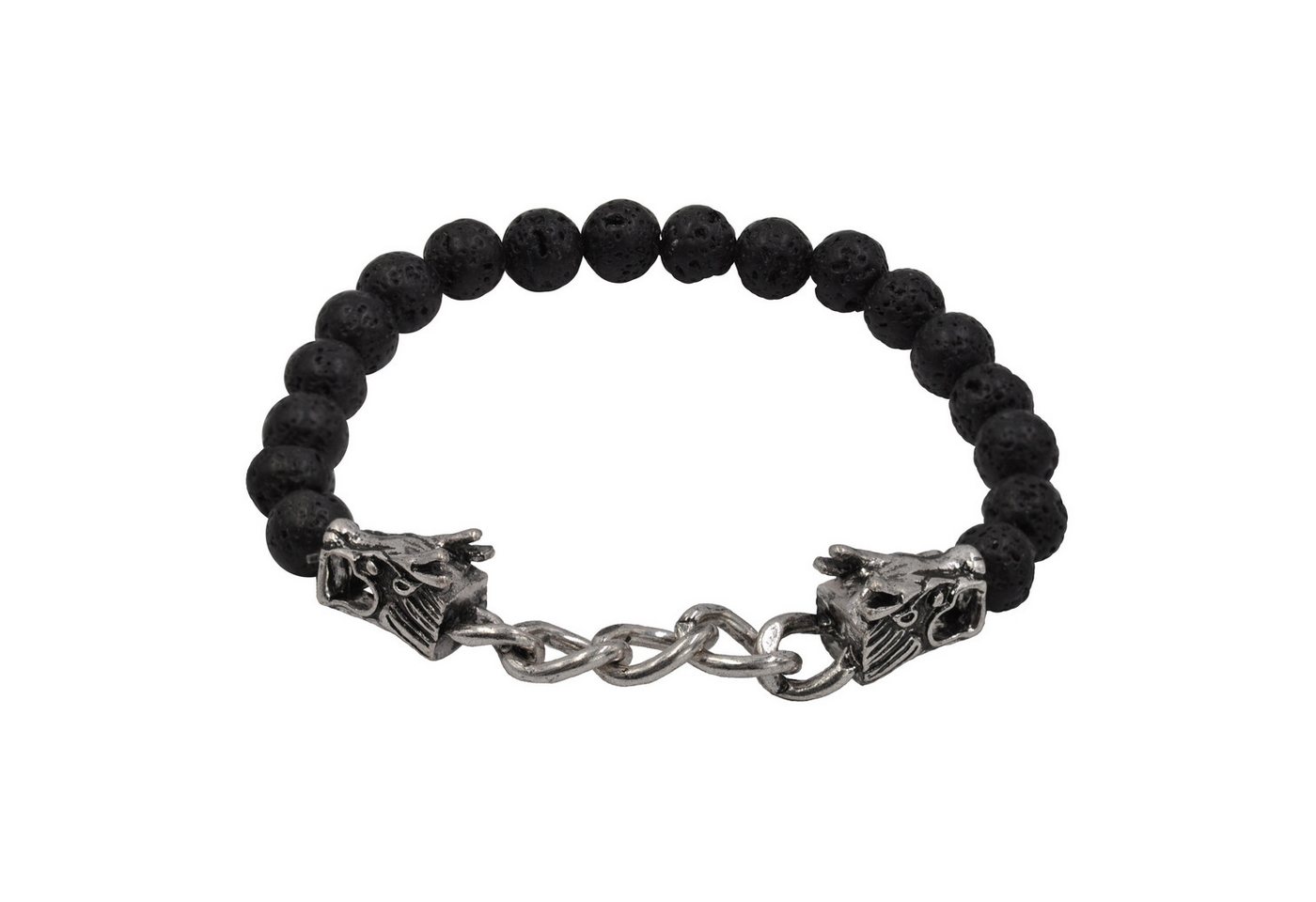 Steuer Armband Stretch mit schwarzen Lavasteinen von Steuer