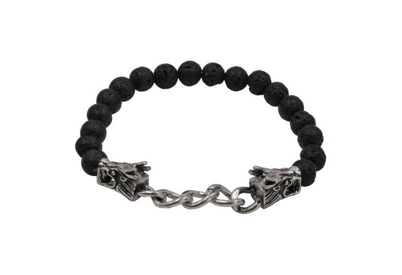 Steuer Armband Stretch mit schwarzen Lavasteinen von Steuer
