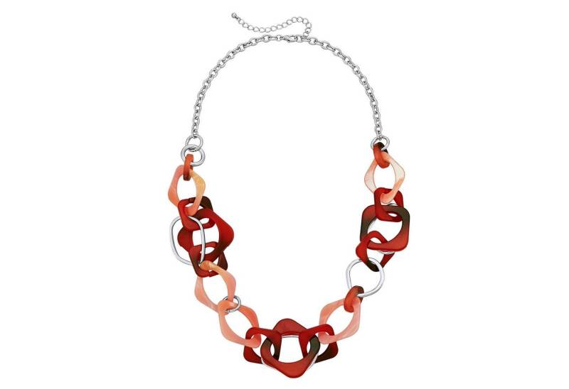 Steuer Collierkettchen Acryl bunt Metall Glänzend von Steuer