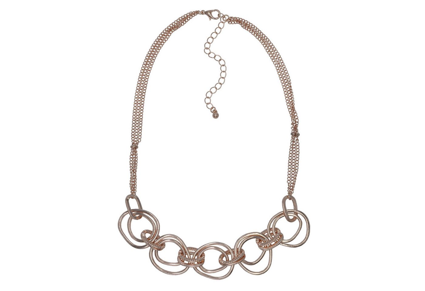 Steuer Collierkettchen Metall Matt Glanz vergoldet rot von Steuer