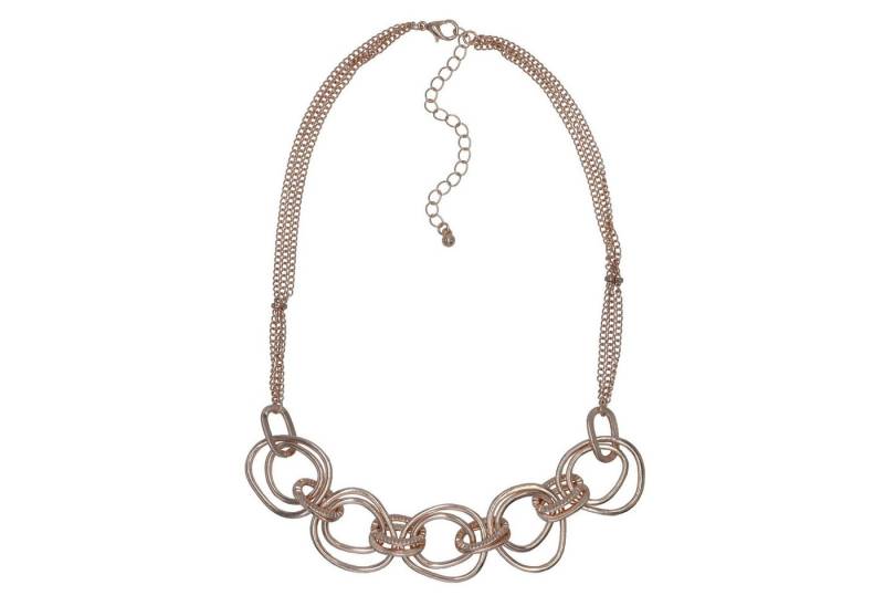 Steuer Collierkettchen Metall Matt Glanz vergoldet rot von Steuer