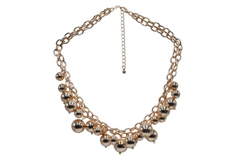 Steuer Collierkettchen zweireihig goldfarben mit verschiedenen Bubbles von Steuer