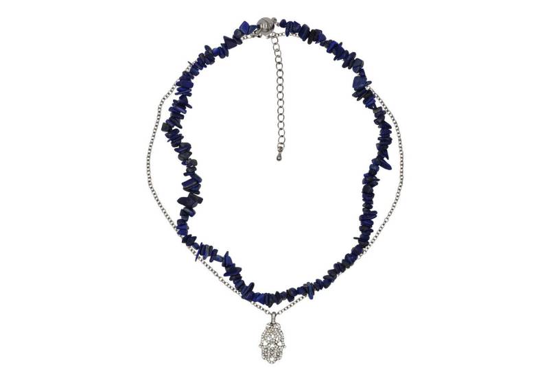 Steuer Kette mit Anhänger Set Lapislazuli-Splitterkette und Kette mit Anhänger von Steuer
