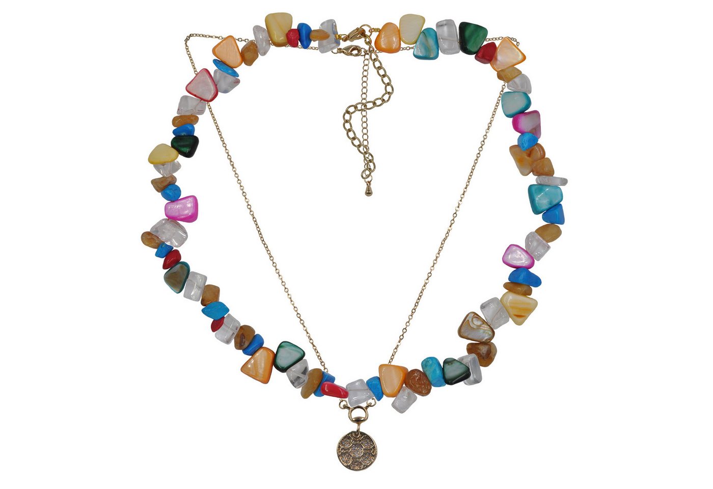 Steuer Kette mit Anhänger Set Perlmuttcollier und Kette mit Anhänger von Steuer