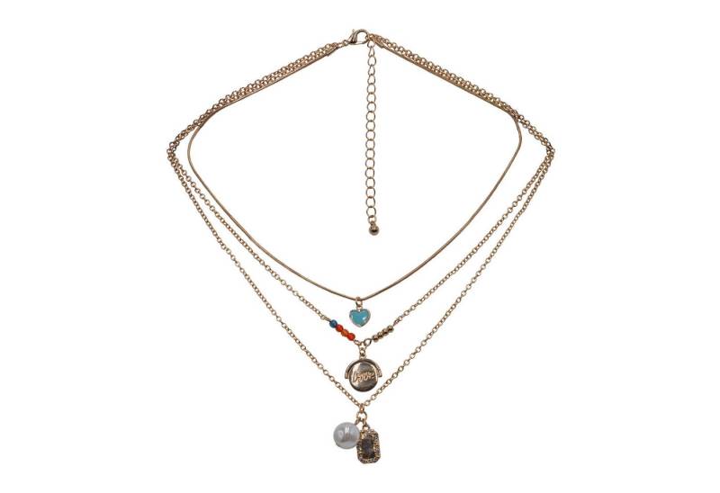 Steuer Kette mit Anhänger dreireihig mit diversen Anhängern von Steuer