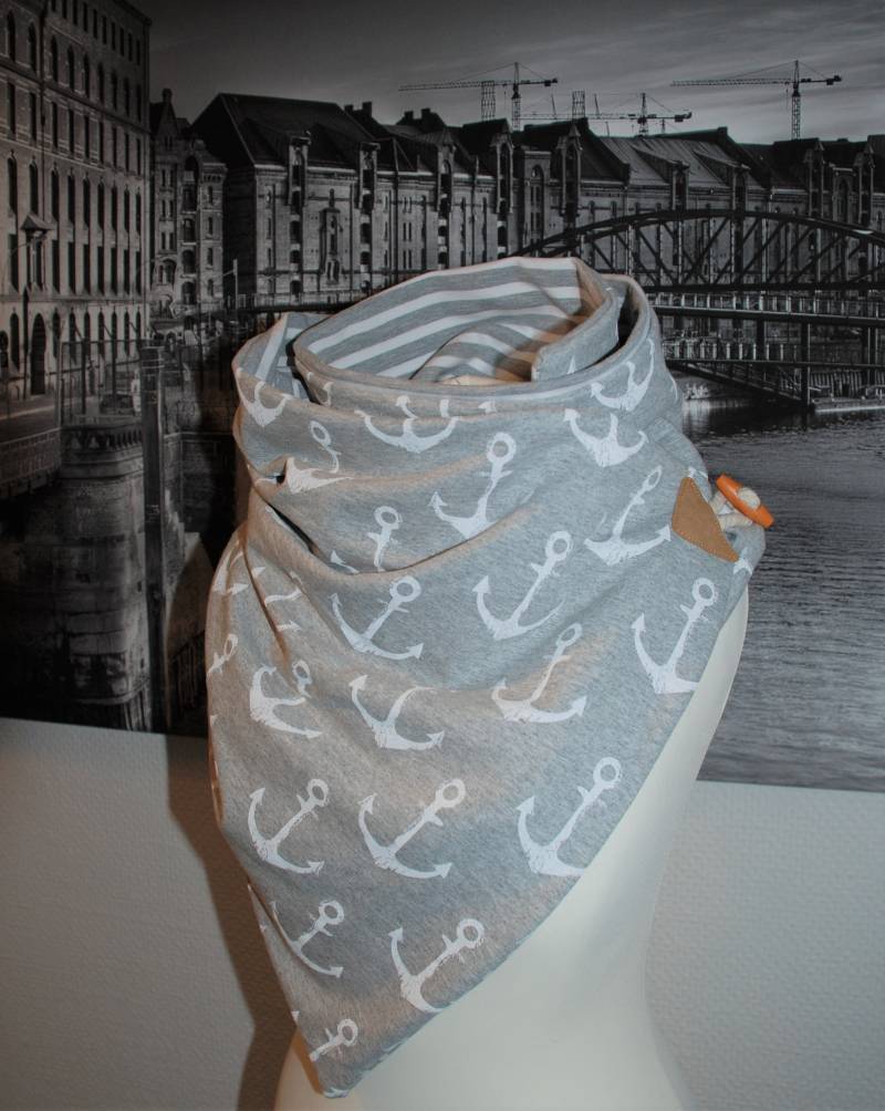 xxl Wickelschal Anker Liebe Schwarz/Weiss Dreicksschal/ Dreieckstuch Loop Schal Damen Knopfschal Übergang Herbst/Frühjahr xxl Wickelschal Anker Liebe Schwarz/Weiss Dreicksschal/ Dreieckstuch Loop Schal Damen Knopfschal Übergang Herbst/Frühjahr von Steuerbord
