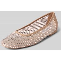 Steve Madden Ballerinas mit Allover-Strasssteinbesatz Modell 'AUDEN' in Sand, Größe 40 Steve Madden Ballerinas mit Allover-Strasssteinbesatz Modell 'AUDEN' in Sand, Größe 40 von Steve Madden