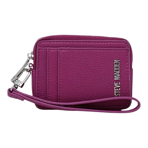 Steve Madden Bpipper Kartenetui mit umlaufendem Reißverschluss, Dunkles Fuchsia, Einheitsgröße, Geldbörse mit Handgelenk Steve Madden Bpipper Kartenetui mit umlaufendem Reißverschluss, Dunkles Fuchsia, Einheitsgröße, Geldbörse mit Handgelenk von Steve Madden