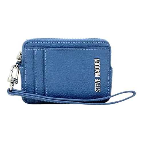 Steve Madden Bpipper Kartenetui mit umlaufendem Reißverschluss, Marin, Einheitsgröße, Geldbörse mit Handgelenk von Steve Madden