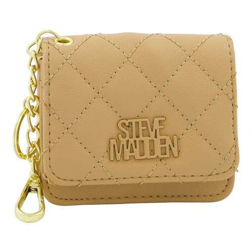 Steve Madden Bwren Flap Wallet mit Schlüsselring, CAMEL, Einheitsgröße, Steve Madden Damengeldbörse von Steve Madden