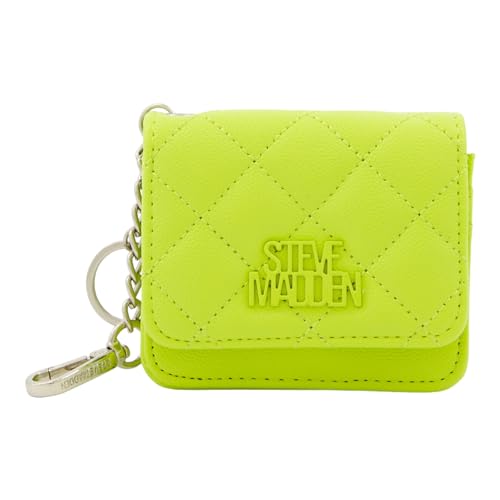 Steve Madden Bwren Flap Wallet mit Schlüsselring, Cyber Lime, Einheitsgröße, Steve Madden Damengeldbörse von Steve Madden