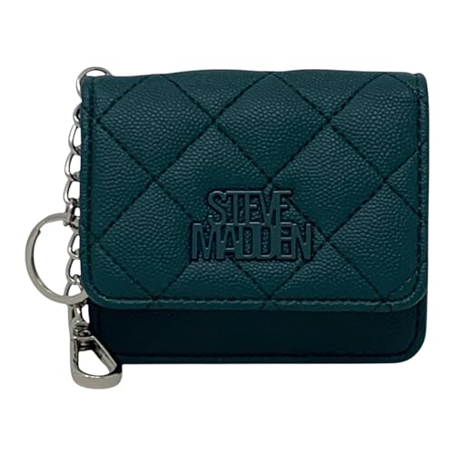 Steve Madden Bwren Flap Wallet mit Schlüsselring, Smaragd, Einheitsgröße, Steve Madden Damengeldbörse von Steve Madden