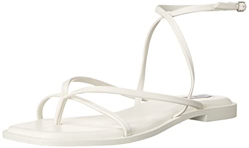 Steve Madden Damen Agree Sandalen, Weiß, 38 EU von Steve Madden