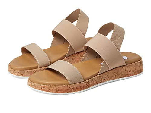 Steve Madden Damen Azzurra Sandale, Natürlich, 40 EU von Steve Madden