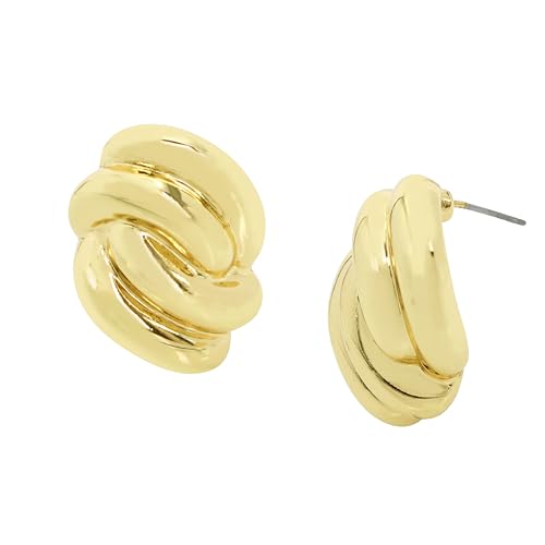 Steve Madden Damen-Creolen mit Knoten, One Size, Metall, Kein Edelstein Steve Madden Damen-Creolen mit Knoten, One Size, Metall, Kein Edelstein von Steve Madden