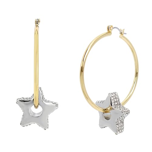 Steve Madden Damen Creolen mit Stern Anhänger von Steve Madden