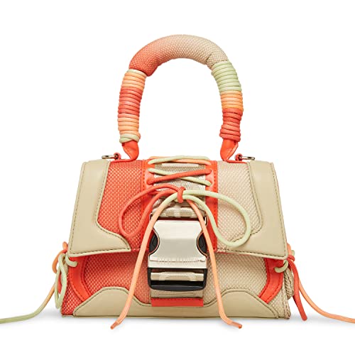 Steve Madden Damen Diego Crossbody mit Griff Oben, Orange/Abendrot im Zickzackmuster (Sunset Chevron) von Steve Madden