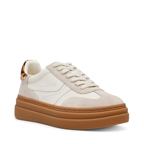 Steve Madden Damen Dodge Sneaker, Knochenfarben, 39 EU von Steve Madden