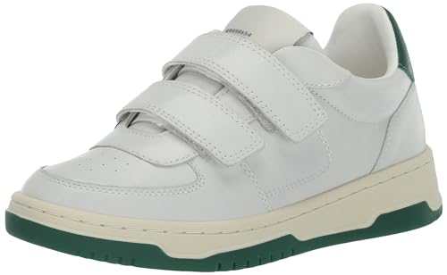 Steve Madden Damen Emirie Sneaker, Weißes Leder, 39 EU von Steve Madden